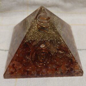 Citrine Orgonite Pyramid